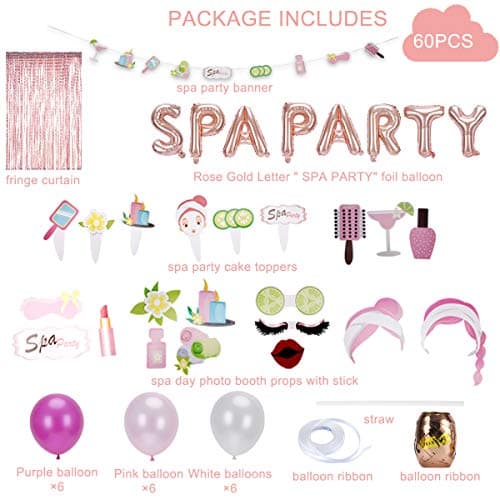 Spa Party Decoration Supplies for Spa Theme Birthday