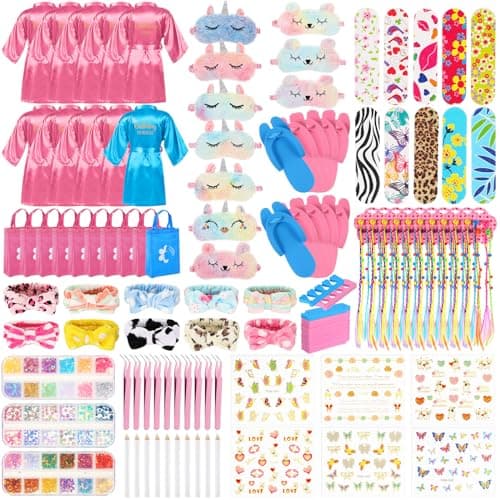 Toulite 10 Sets Spa Birthday Party Supplies for Girls, Kids
