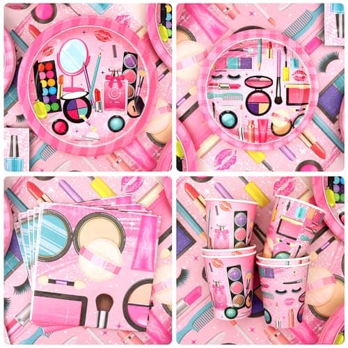 Spa Birthday Party Decorations for Girls & Women - Balloons, Favor Bags, Tableware (Banner)
