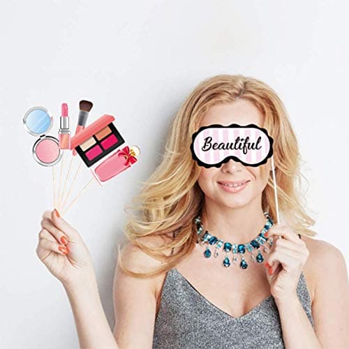 Spa Party Photo Booth Props (25CT) for Makeup Decorations