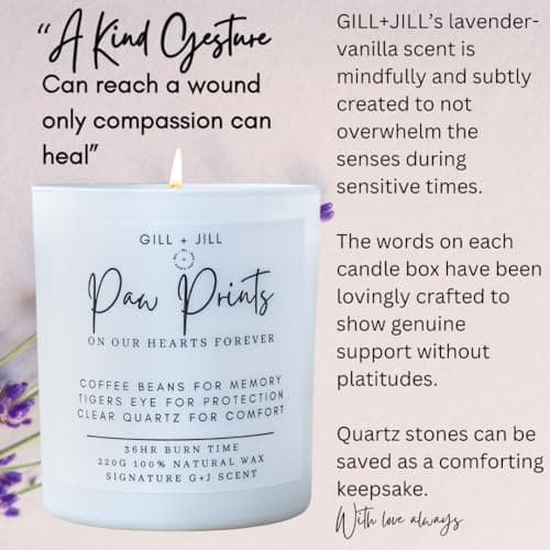 Pet Memorial Candle, Sympathy Gift for Pet Loss, Cat and Dog Memorial
