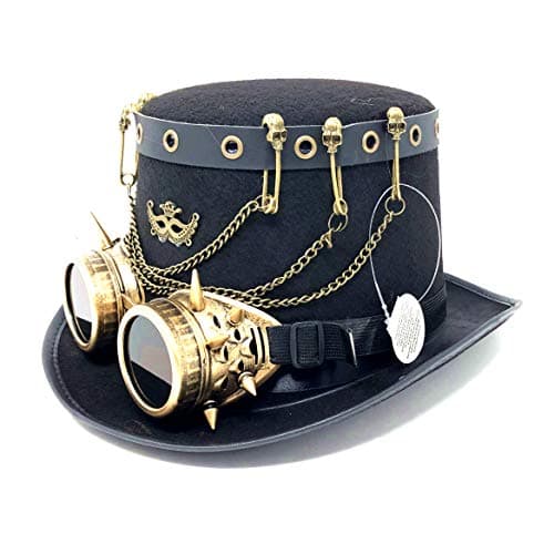 Steampunk Top Hat Costume for Halloween and Cosplay Party