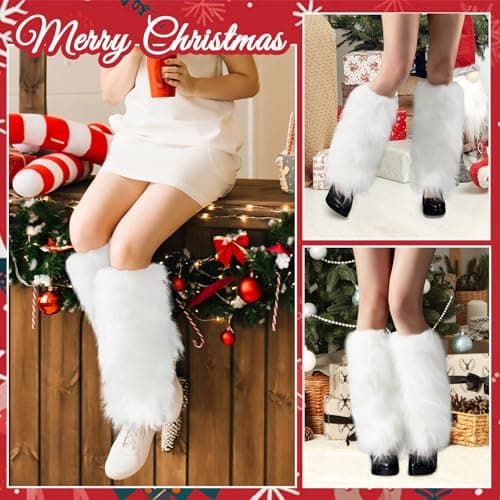 Century Star Warm Furry Leg Warmers for Women Halloween Costumes
