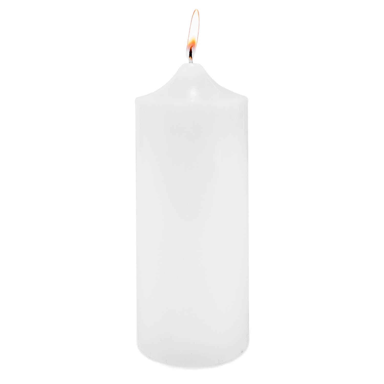 Super Z Unscented Pillar Candles for Weddings and Home Decoration