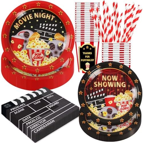 Spa Birthday Party Decorations, 120PCs Disposable Tableware | Relaxing Supplies for 24 Guests