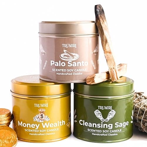 Nag Champa 5oz Soy Candle - Natural Organic Aromatherapy for Home - Velas Aromáticas