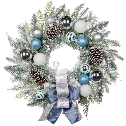 30" Artificial Winter Swag Garland with Pine Cones & Berry Clusters for Holiday Decoration