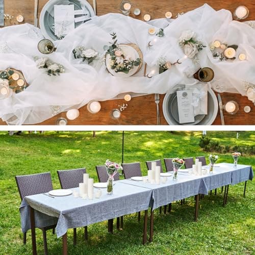 Shihanee 54 Pcs White Pillar Candle Bulk Set for Home Decor