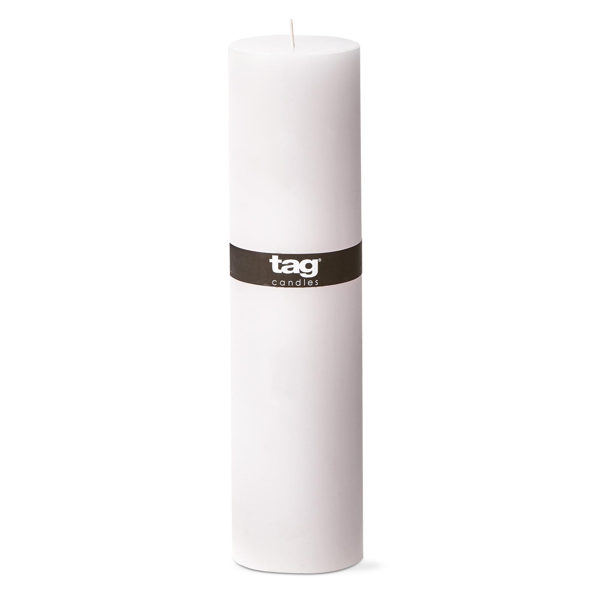 Chapel 3X12 White Pillar Unscented Paraffin Wax Candle Drip-Free 175 Hours Home Decor