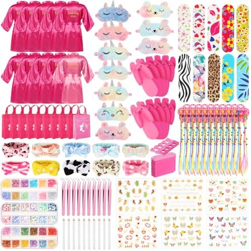 Toulite 10 Sets Spa Birthday Party Supplies for Girls, Kids