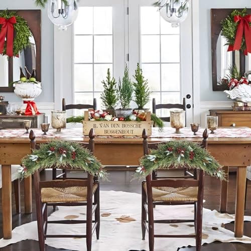U'Artlines 43" Artificial Pine Cone & Berry Swag for Door & Home Decor