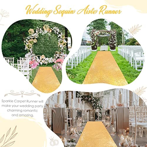Glitter Aisle Runner for Wedding, Party and Decoration