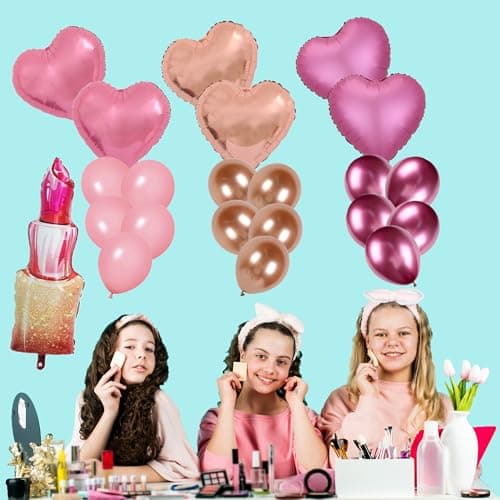 46 Piece Spa Theme Balloon Decorations for Birthday Parties and Sleepovers