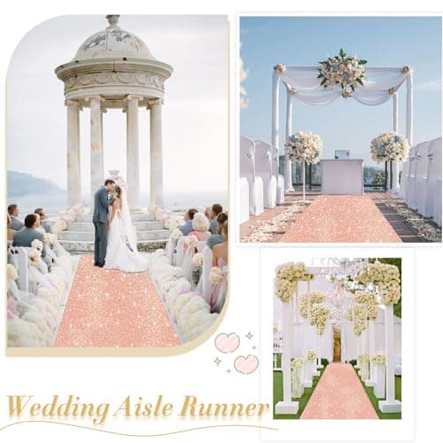 Sequin Aisle Runner for Wedding Ceremony