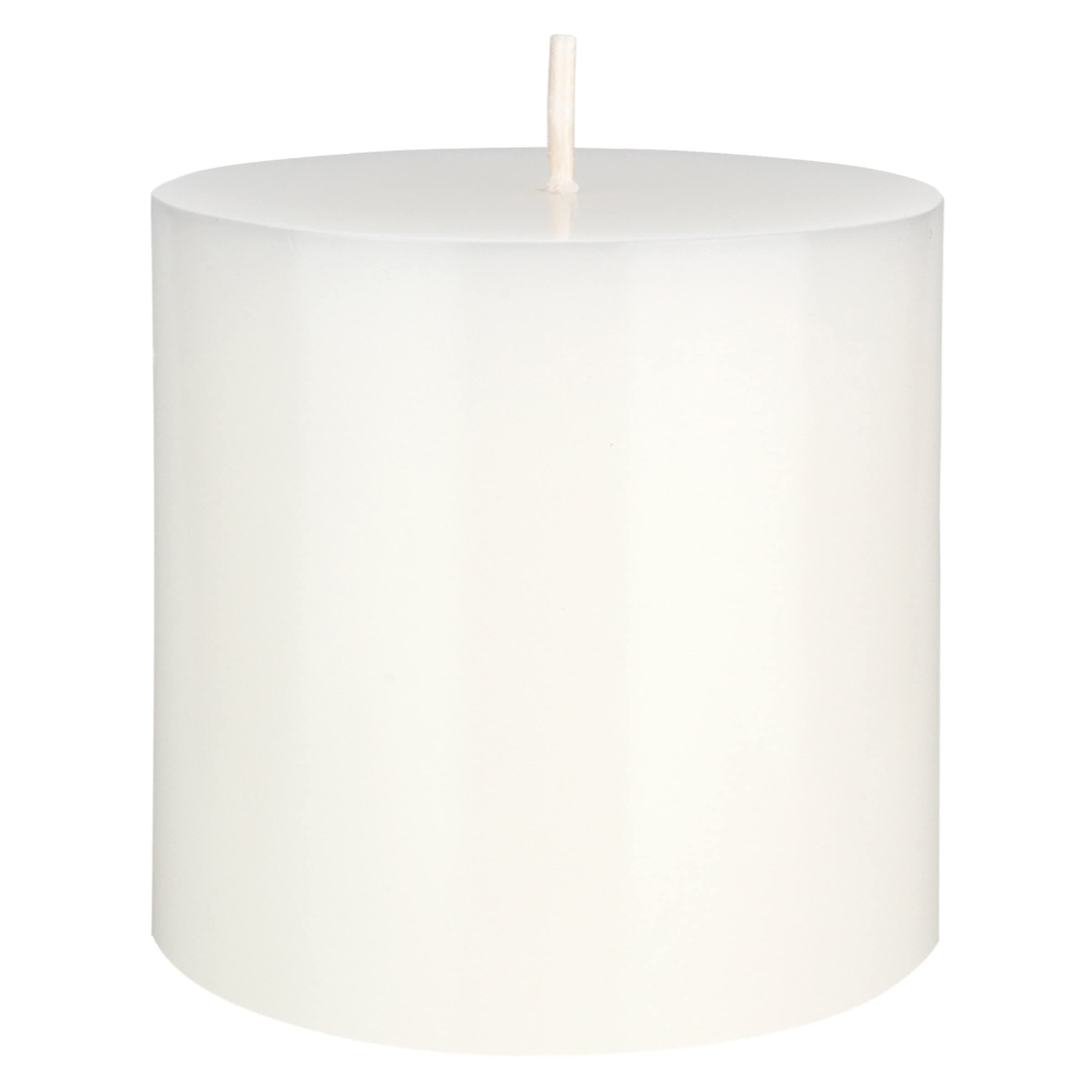 Premium White Unscented Pillar Candle, 3x3 Inch, Home Décor and Weddings