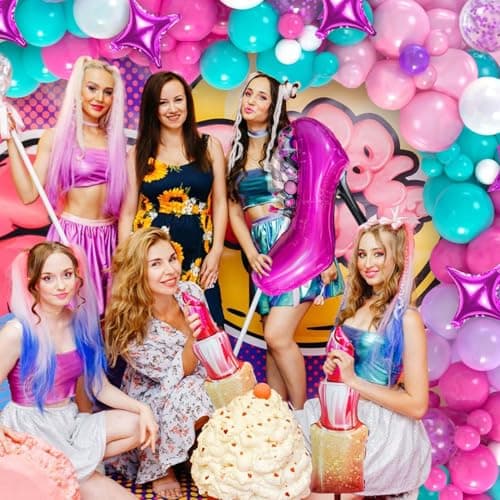 Spa Birthday Party Decorations for Girls & Women - Balloons, Favor Bags, Tableware (Banner)