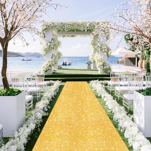 Sequin Aisle Runner for Weddings, Parties, and Proms