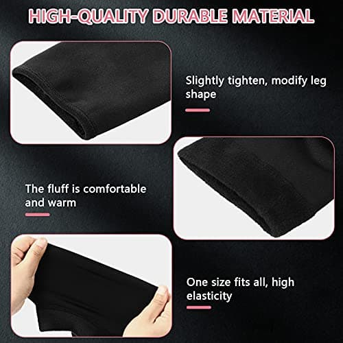 Winter Fleece Leg Warmers for Women - 2 Pairs