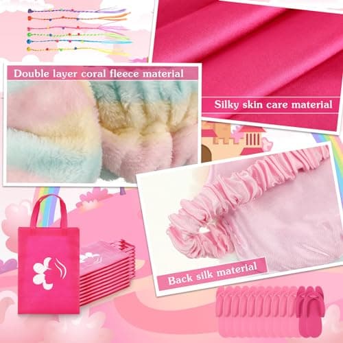 Toulite 10 Sets Spa Birthday Party Supplies for Girls, Kids