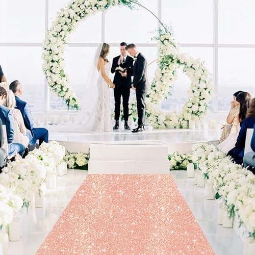 Luxury Sparkly Aisle Runners for Church Beach Wedding Walkway
