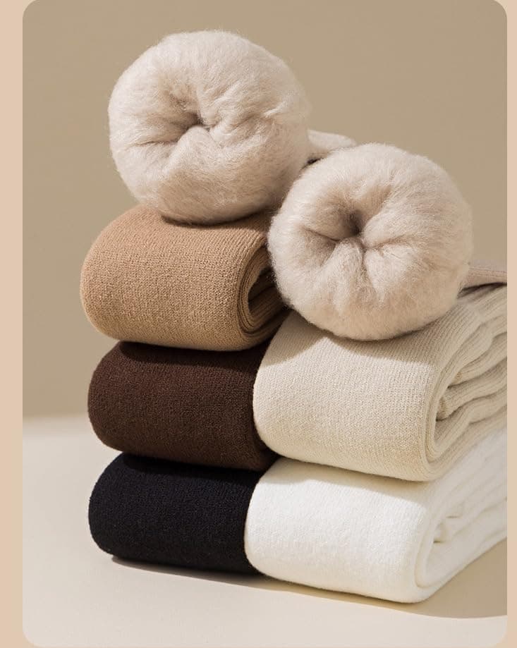 Women's Winter Fleece Lined Over Knee Leg Warmers