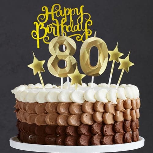 Personalized 3D Diamond Shaped Birthday Candles