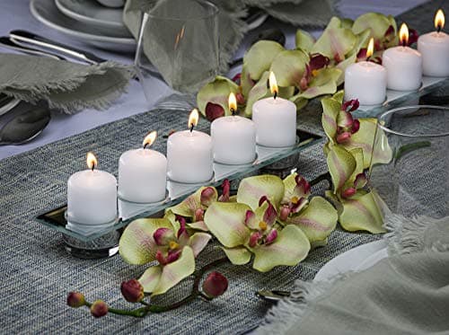 BOLSIUS 12 White Pillar Candles - 17 Hours Burn Time - Premium European Quality - Wedding, Party & More