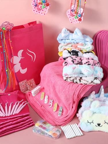 Suhine 10 Set Spa Party Supplies for Girls & Kids Birthday Favor Kit