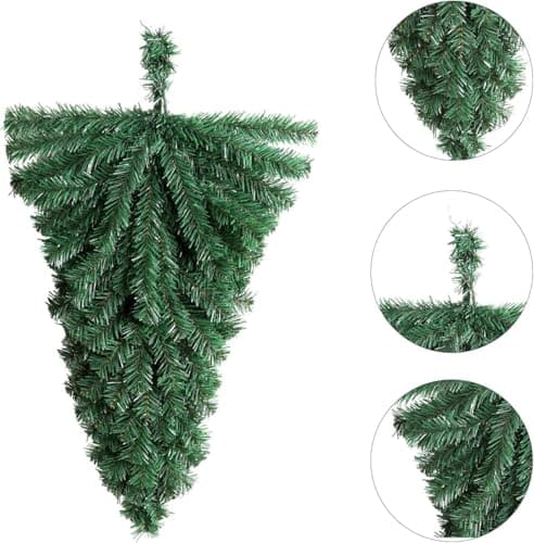 Faux Pine Teardrop Christmas Swag, 18inch, 2PCS Mantle Decor