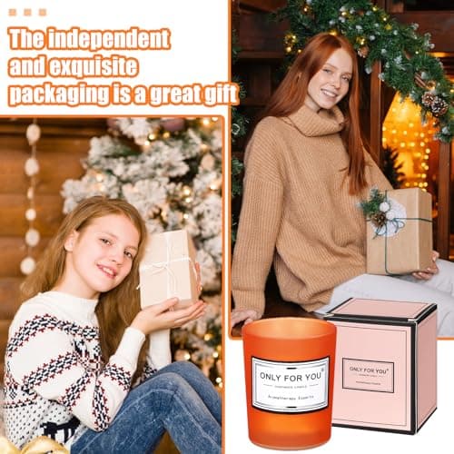 Scented Candle Gift Set for Women - Long Lasting Aromatherapy (Bright Style)