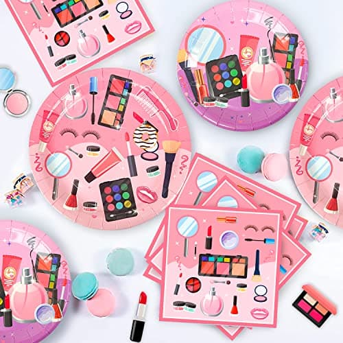 165pcs Makeup Theme Party Decorations Set for Birthday Party