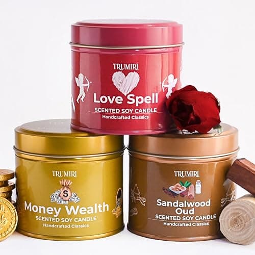 Nag Champa 5oz Soy Candle - Natural Organic Aromatherapy for Home - Velas Aromáticas