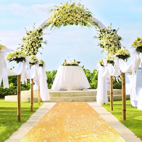 Glitter Aisle Runner for Wedding, Party and Decoration