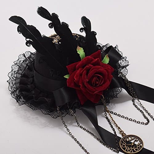 GRACEART Steampunk Mini Top Hat for Women's Costumes