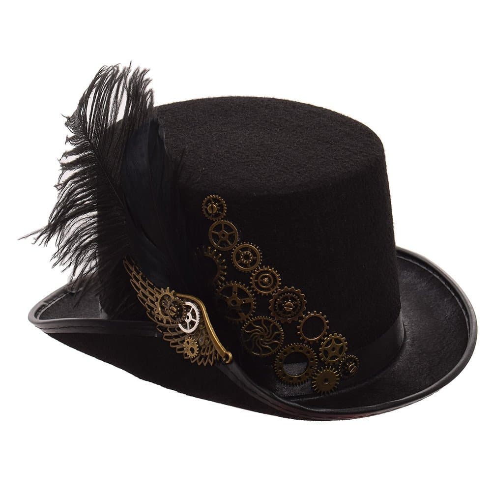 GRACEART Steampunk Top Hats with Goggles for All