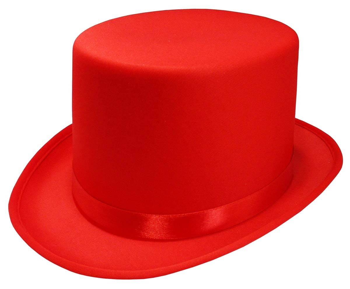 Nicky Bigs Novelties Satin Costume Top Hat for Adults Prom Tuxedo Formal Events