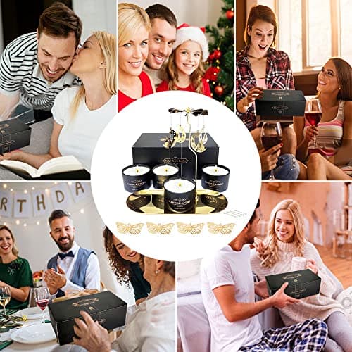 - Butterfly Gifts for Women
- Birthday Gifts for Mom
- Rotatable Candles (Cat+Butterfly) Gifts for Mom, Sister, Best Friend, Girlfriend
- Unique Gifts for Women Who Have Everything