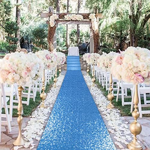 Sequin Aisle Runner for Wedding Ceremony Decorations