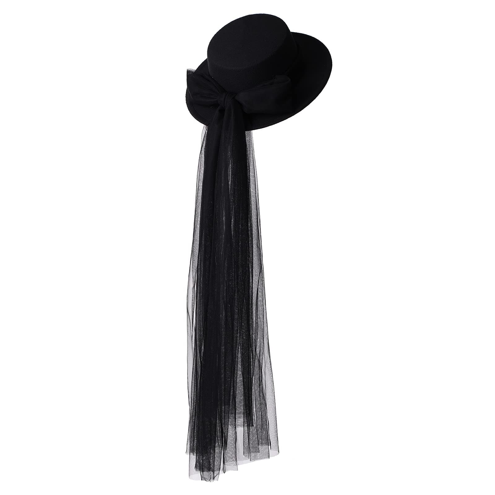 COSDREAMER Black & White Gothic Steampunk Top Hat for Party