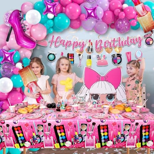 Spa Birthday Party Decorations for Girls & Women - Balloons, Favor Bags, Tableware (Banner)