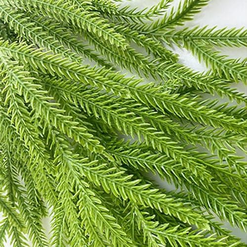 2 Pcs Norfolk Greenery Teardrop Swag, 26 Inch Pine Needles Holiday Decor