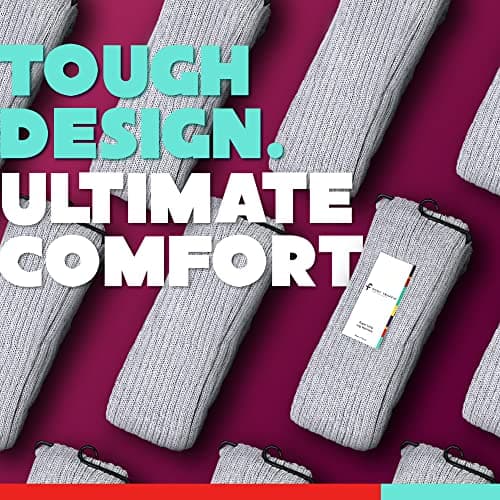 Foot Traffic Women's Super Long Grey Cable-Knit Leg Warmers