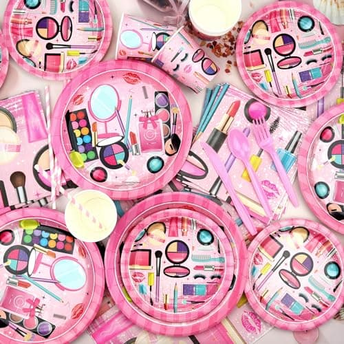 Spa Birthday Party Decorations for Girls & Women - Balloons, Favor Bags, Tableware (Banner)