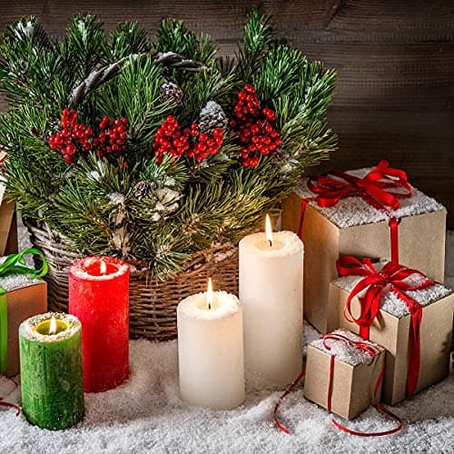 12 Pack 2x3 Inch Smokeless Dripless White Pillar Candles for Home & weddings
