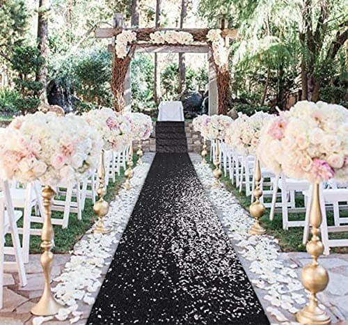 Sequin Aisle Runner for Wedding Ceremony Decorations