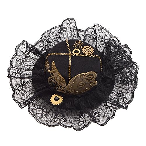 GRACEART Steampunk Mini Top Hat for Women's Costumes