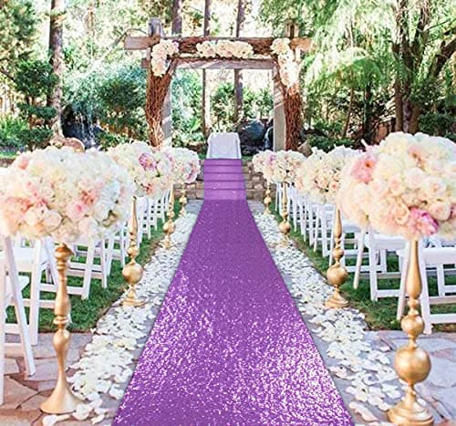 Sequin Aisle Runner for Wedding Ceremony Decorations