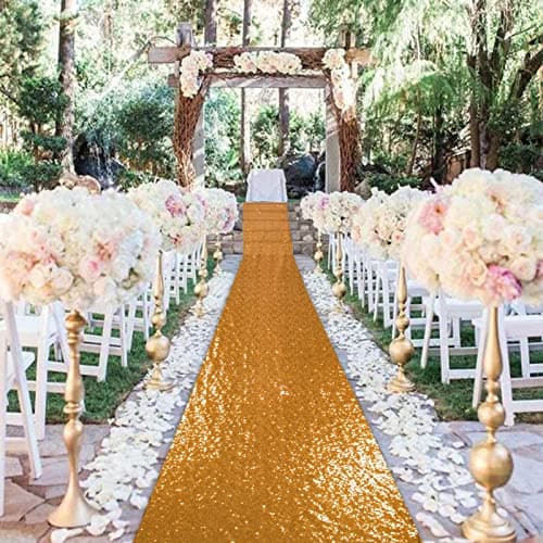 Sequin Aisle Runner for Wedding Ceremony Decorations