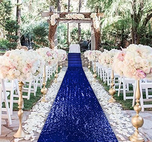 Sequin Aisle Runner for Wedding Ceremony Decorations