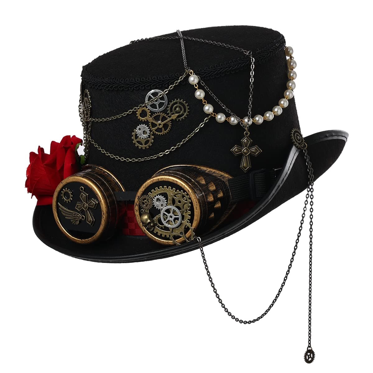 BLESSUME Steampunk Top Hat for Halloween Party
